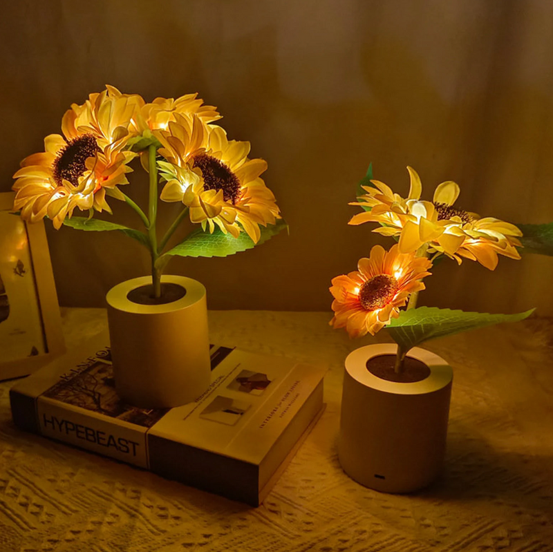 Zonnebloemlamp