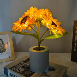 Zonnebloemlamp